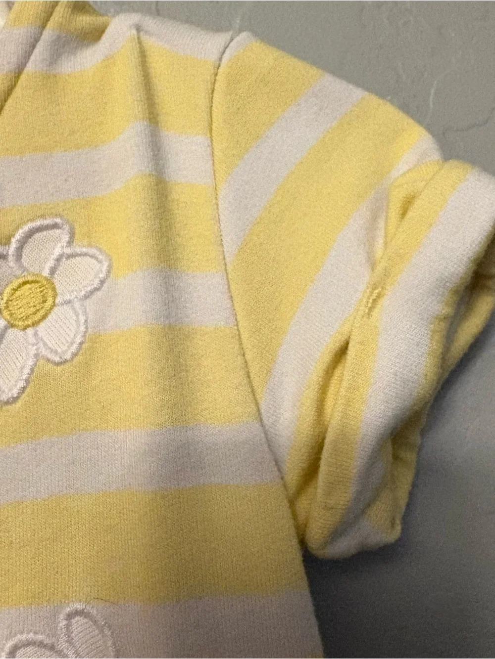 Little sleepies bluey garden games yellow flower patch pocket dress 6-12 months
